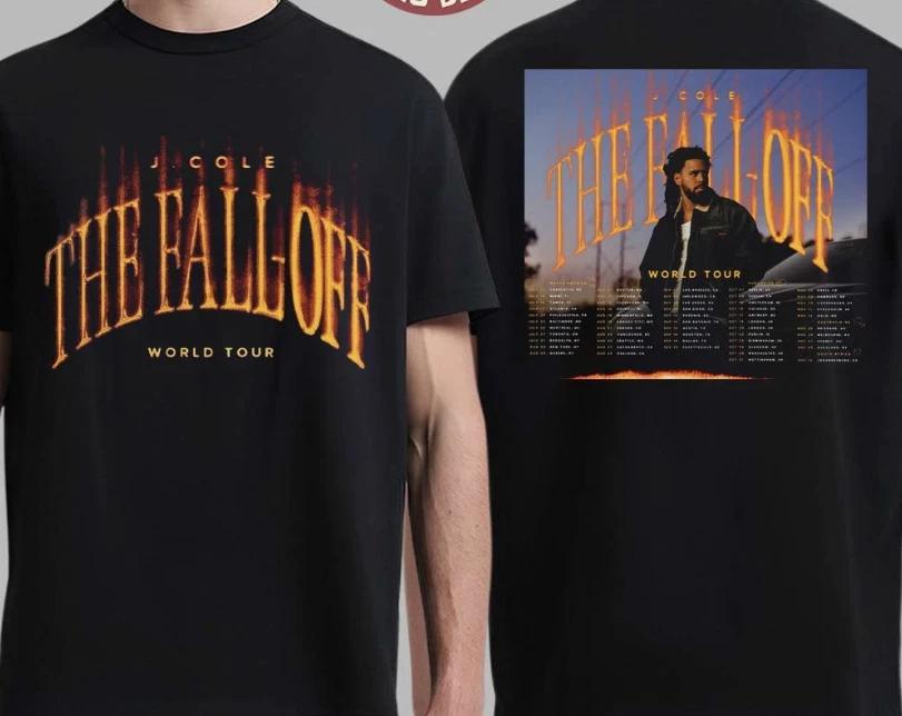 J Cole The Fall Off World Tour 2026 Schedule Dates Two Sided T-Shirt S