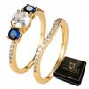 Gold Wedding Rings Steel Pair Gold Plated S.17/19