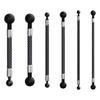 Double 17mm 25mm Ball Head Carbon Fiber Extension Rod Stainless Steel Connectors For Action Camera GPSs Phone Mount