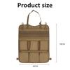 High Quality Multifunction 55*37CM 600D 6PCS In 1 Car Back Seat Tactical Hanging Storage Organizer
