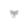 3D Zirconia Bow Nail Art: Luxurious & Shiny Pearl Gel Polish Decoration