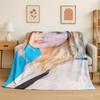 Singer TTaylor Singer Music Flannel Blanket Soft Warm Throw Blanket for Bedroom Living Room Bed Travel Camping Picnic Gift