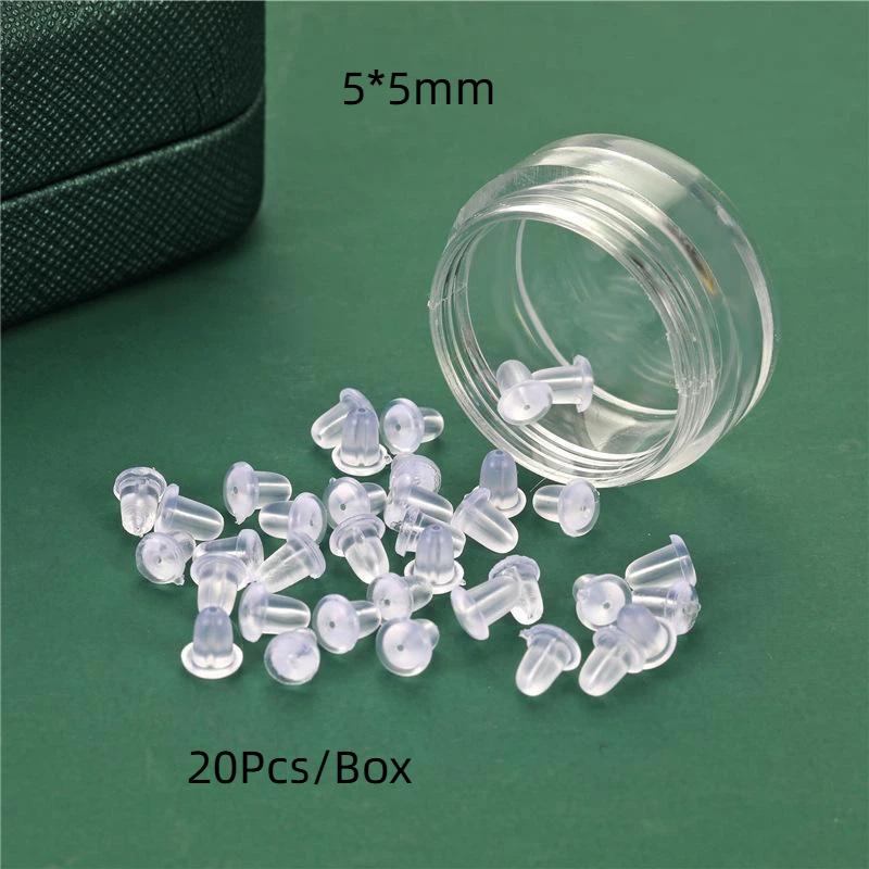 Eco-friendly Soft Silicone Earring Back Stoppers 200-2000Pcs Non-toxic for Stud Earrings DIY Jewelry Making