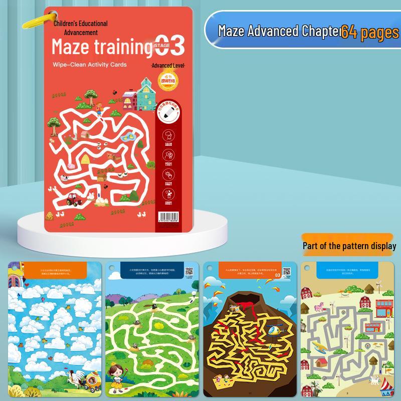 Children's Maze Training Book: Enhance Concentration & Intelligence with Fun Brain Development Games