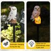 1/2Pcs Solar Owl Light with Stake Weather-resistant Waterproof Outdoor Garden Yard Pathway Patio Yard Lawn Solar Bird LED Decoration Lamp