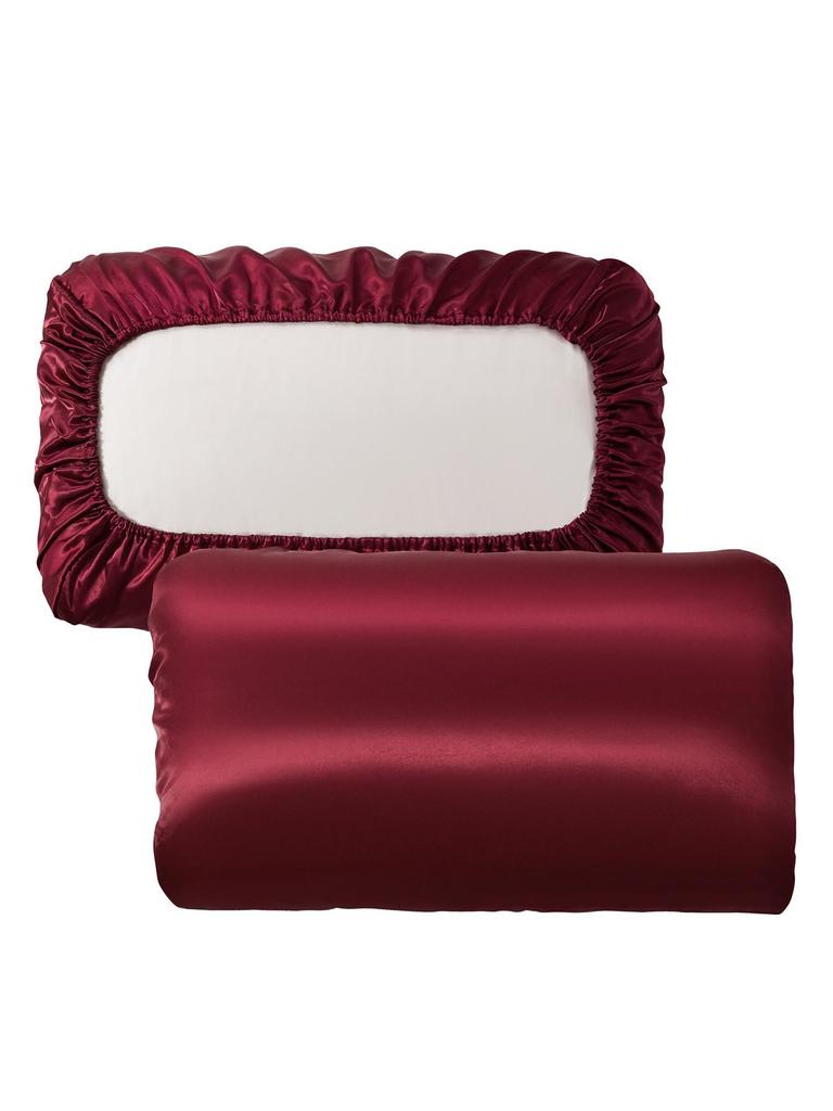 Imitation Silk Elastic Band Satin Pillowcase - Multi-color Options Available