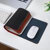 Square Leather Mouse Pad, Small Solid Color Office Desk Mat, Laptop Tablet Leather Mat, Gaming Mat