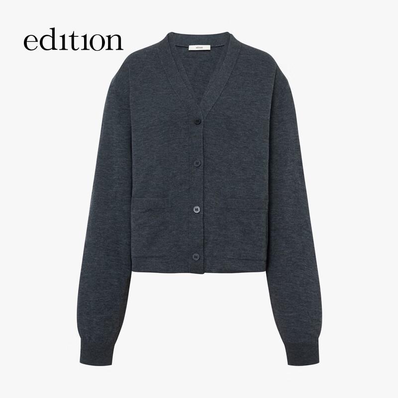 Women's Two-Way Wool Cashmere V-Neck Cardigan