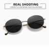 2026 European & American Style Unisex Round Frame Sunglasses - Trendy Metal Design
