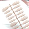 30Pcs Women Solid Color Fake Nails Medium-Long Nails Detachable Wearable Full Cover Manicure Press-On Nails