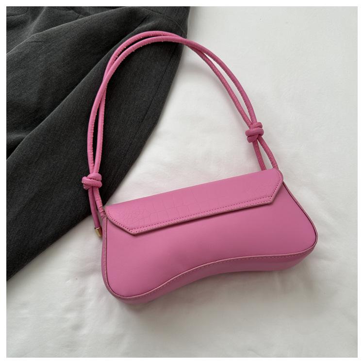 

Простые однотонные женские сумки на плечо из ПУ-кожи, модные универсальные женские сумки под мышку, повседневные женские сумки-багет