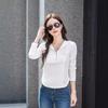Maglietta da donna primaverile e autunnale, alla moda e versatile, felpa con cappuccio slim fit coreana, giacca in cotone con cerniera