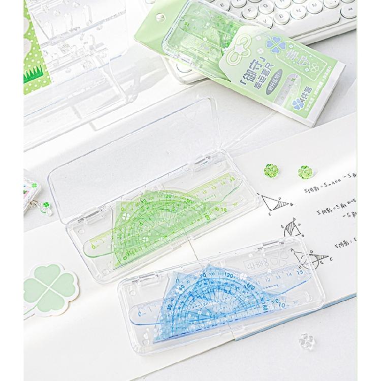 Multifunctional Math Geometry Tool Student Geometry Math Drafting Tools Includes Straight Ruler Protractor Set Square