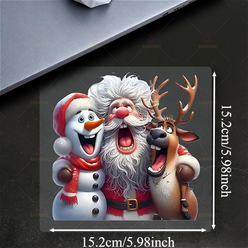 

1pc Screaming Christmas Decorations Car Sticker for Atuo Window Trunk Door Motocycle Tailbox Refrigerator Waterproof Vinyl Decal Ultra Small