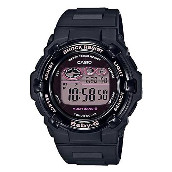 Casio Wristwatch Baby-G Radio Solar Super Illuminator BGR-3000UCB-1JF Ladies Black Fashion