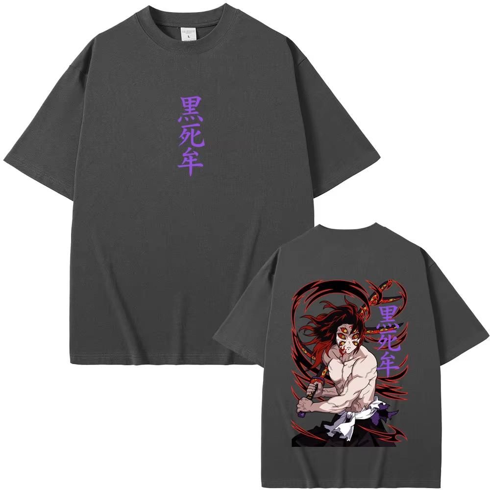

Аниме Клинок, рассекающий демонов Кокушибо Двусторонняя печать Футболка Мужская Женская Мультяшная Мода Оверсайз Уличная одежда Мужская Повседневная Футболка Топ 4XL