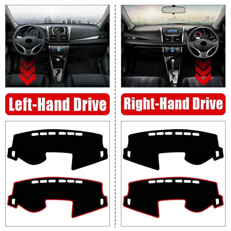 Car Dashboard Cover Avoid Light Sun Shade Case Pad Anti-UV Carpets Non-Slip Mats For Toyota Vios 2014 2015 2016 2017