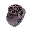 Vintage Antique Zinc Zinc Alloy Bronze Fashion Unisex Ring Watch Rudder Design Finger Watch Jewelry