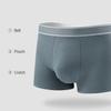 Mens Cotton Boxers Briefs Summer Moisture Wicking Underwear Solid Color Breathable Stretch Wide