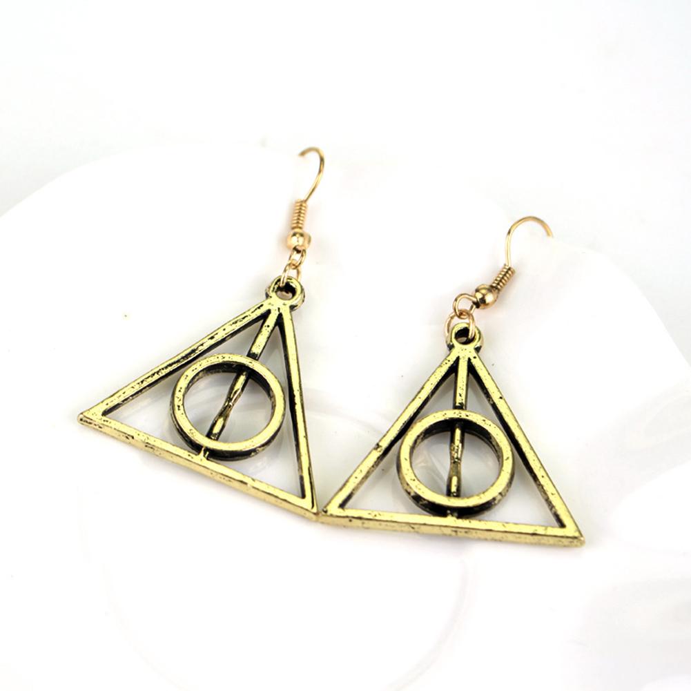 Women Girl Fashion Geometric Triangle Charm Earrings Modern Alloy Eardrop