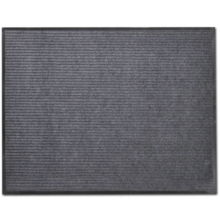 VidaXL Tapis d'entrée PVC Gris 120 x 180 cm