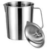 Multi Capacity Nonrust Steel Milk Frothing Pitcher Leak Proof Lid Ergonomic Handle Dishwasher Safe Coffee Brewing Tool