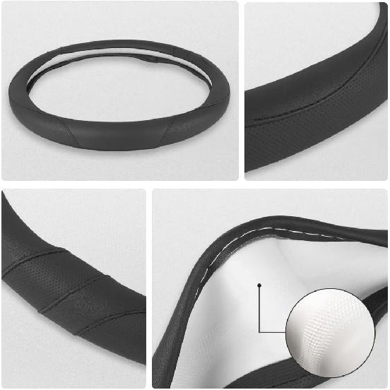 West Llama Customized Auto Car Steering Wheel Cover for Ford F-150, F-250, F-350, Expedition (Black)