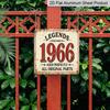 2D Flat 1pc, Retro Metal Aluminum Sign, Legendary 1966 Sign, Christmas Gift, Steampunk Style, Gift for Parents and Partners, Suitable for Garden
