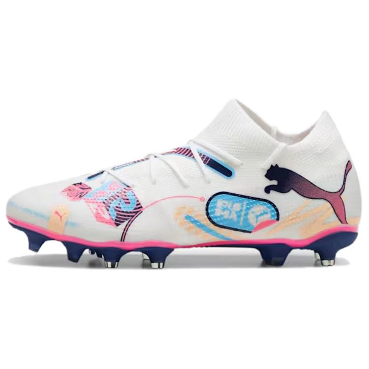 Puma Future 7 Match Volume Up Sports Comfort AG FG Football Shoes Men Football Shoes White 108074-01