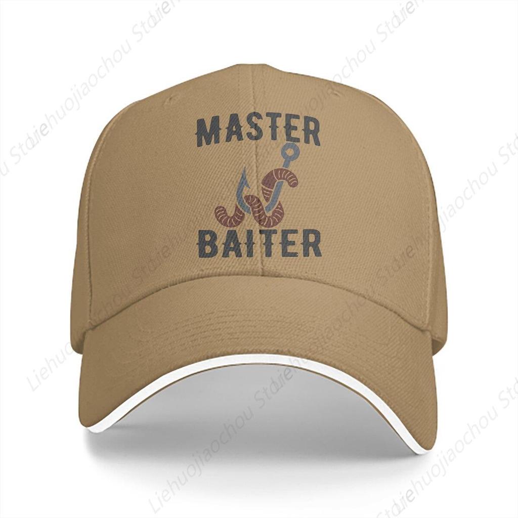 Master Baiter Funny FisherUnisex Classic Baseball Cap Unisex Hats Visor Protection Snapback  Gifts Caps