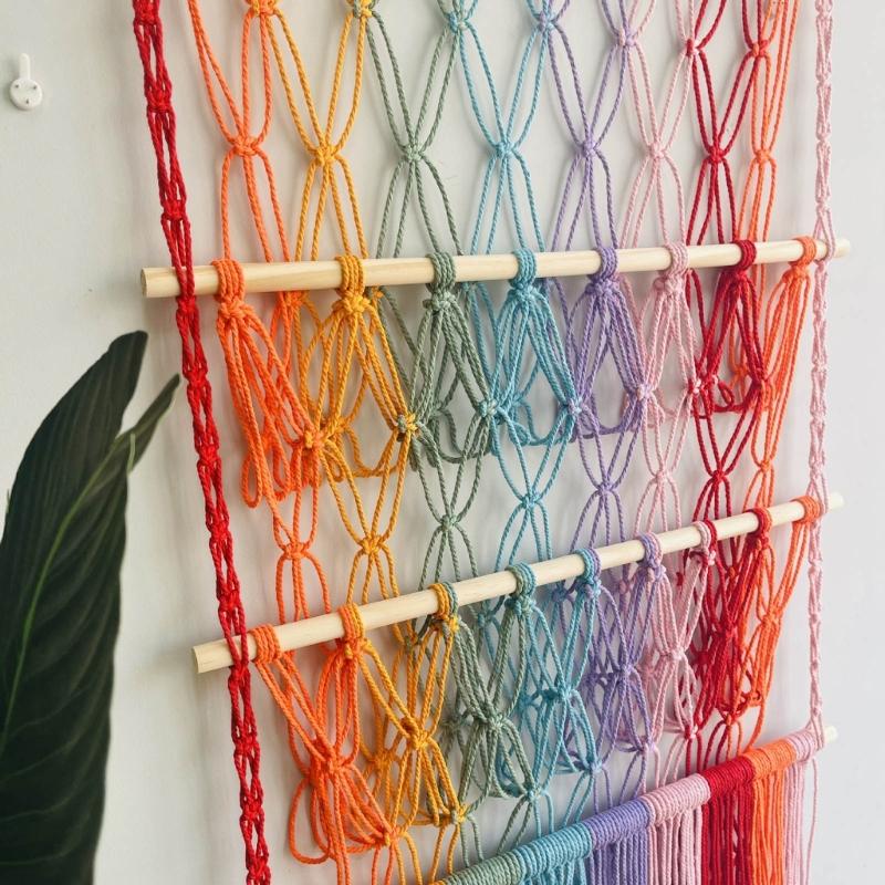 3 Layer Toy Storage Net Rack Practical Woven Hanging Shelf Convenient Plush Toys Organizer for Animal Toy Enthusiasts