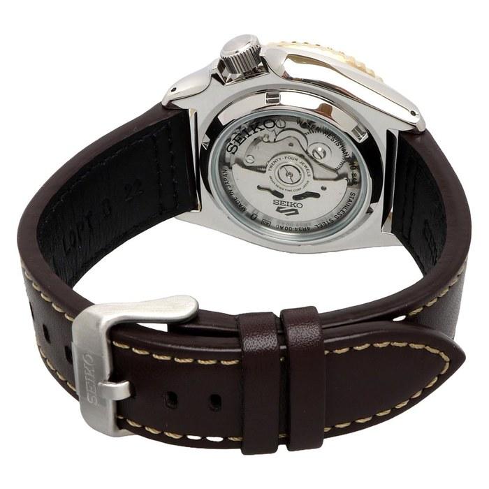 Seiko 5 Sports SKX Series GMT Automatic Watch SSK036 Black Leather
