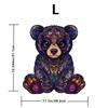 Bear Puzzle Wooden Special-Shaped Splicing Toy Piggy Bank Multi-Functional Decompression Puzzle