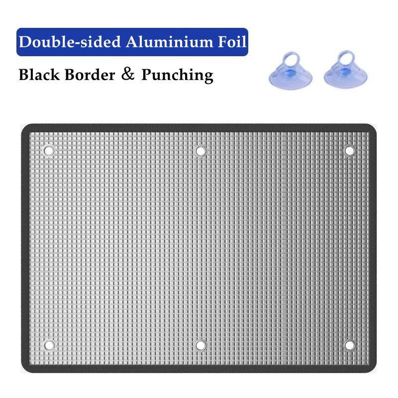 

Window Sunshade Film Home Sunshade Protector Pad Aluminum Foil Insulation Film Sunshine Room Balcony Anti-UV Sun Protection Film 50cm x 50cm