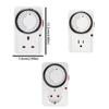 2/3-Pin Plug Timer Plug 15 Minutes Intervals 24 Hour Segment Timer  Kitchen Appliances