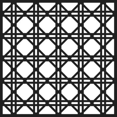 Stencil - Large Caning - 18 X 18 Cm