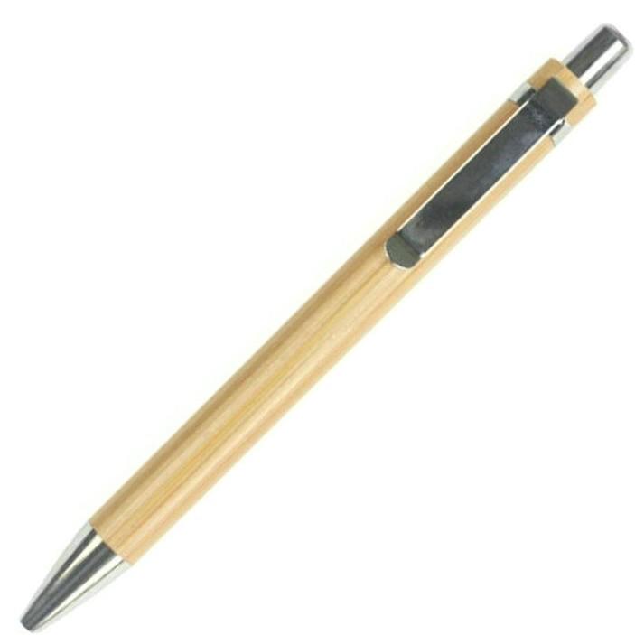 Aged Materials Bamboo Indian Carving Champagne Ballpoint Pen