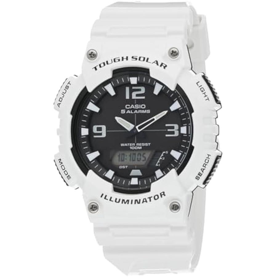 

Casio - Resin Case Silicone Strap Men s Quartz Watch AQ-S810WC-7A білий