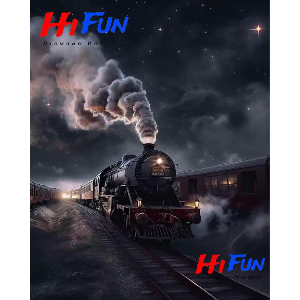 Steam Railway Diamond Painting Harris Express Train Poster for Children's Kid Room DIY Decor Mosaic Embroidery Cute Gifts 2026