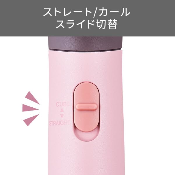 Tescom Hair Iron with Negative Temperature Automatic Melty Pink Ions, 32mm, Control/Lock/Memory Function, Shut-off, Easy-Release Plug, TB553A-P