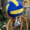 Plush Doll Cartoon Volleyball Soft Elastic Washable Cuddling Toy Sofa Car Seat Bed Decoration Throw Pillow Office Nap Pillow