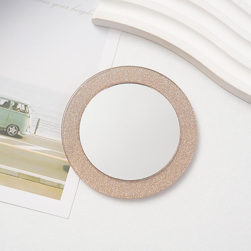 Новая Пудра Блестки Утолщенная Расческа Зеркало для Макияжа Модная Портативная Волосы Антистатическая