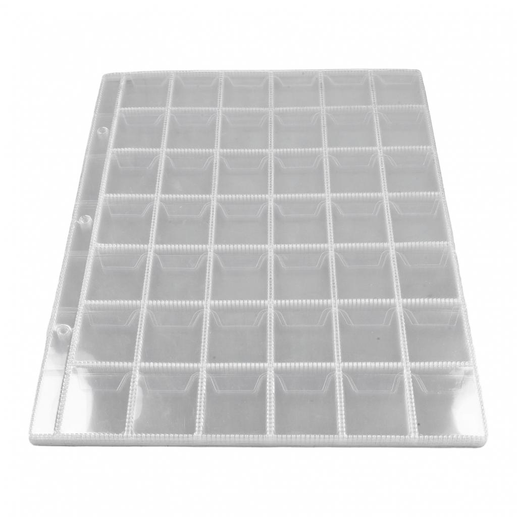 Coin Collection Storage 10 Clear Plastic Wallet Sheets 42 Pocket Holders