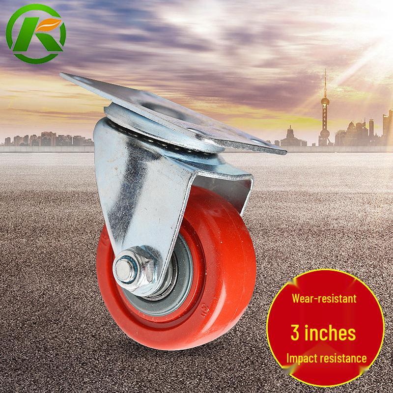 

Red Fully Enclosed Medium Duty Swivel PVC Trolley Wheels for Furniture 3-inch Medium Duty Fully Enclosed Swivel Caster