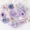 13Pcs Mini Random Mix Artificial Flowers Silk Fake Flowers for Home Decor DIY Craft Gifts Accessories Bride Wedding Decoration