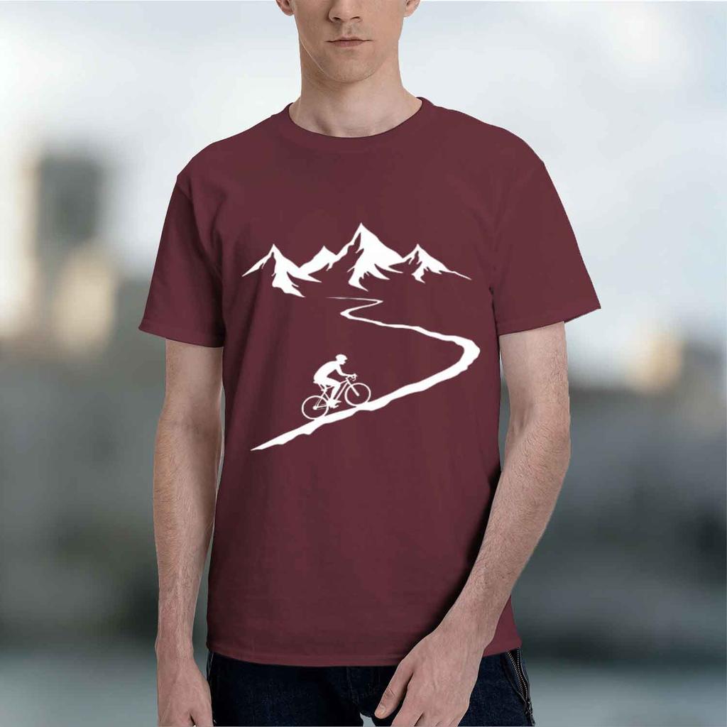 2026 New Light Blue Unisexs Cycling Tee Breathable Summer Mountain Graphic Funny Gift For Unisex Short Sleeve Tshirt