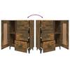 Sideboard Smoked Oak 69.5 x 34 x 90 cm Wood Based Panel