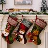 Stockings Holiday Christmas Featuring Santa Snowman And Reindeer For Kids Gift Giving