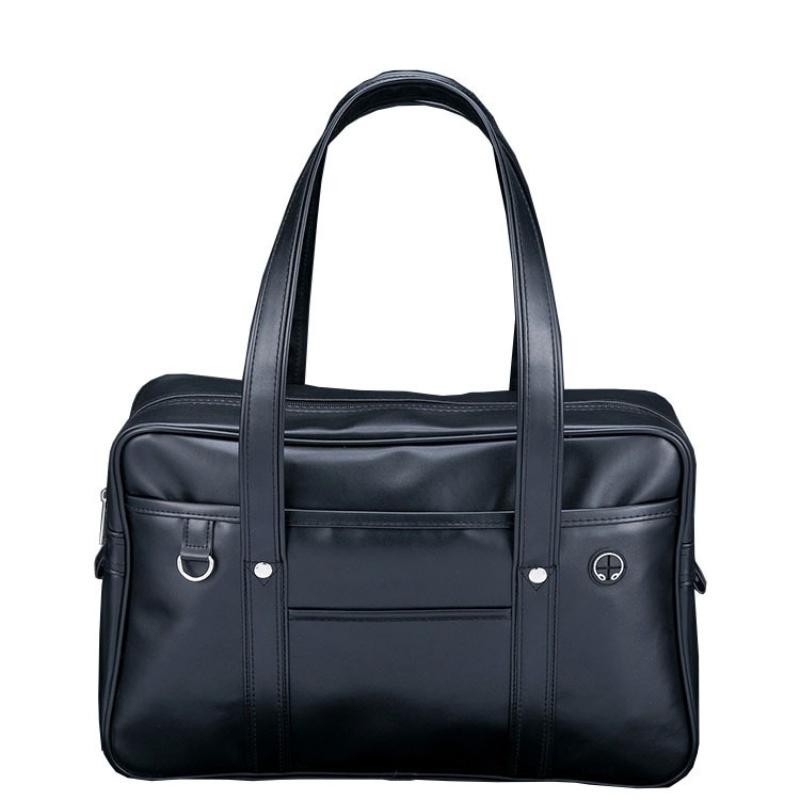 Men/Women Commuter Shoulder Bag College Style PU Leather JK Student Handbag Uniform Bag Outward Travel Computer Bag Briefcase