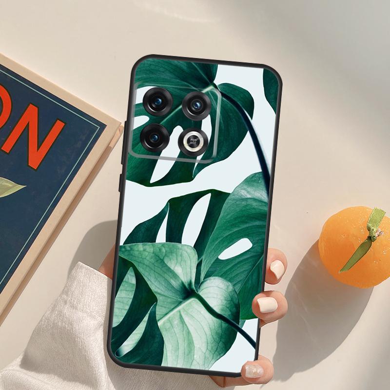 Leaves Monstera Green Case For OnePlus 13T 10T 10R 12R 13R 15 13 12 11 10 9 Pro Nord CE 5 2 3 4 Lite N20 N30 Cover